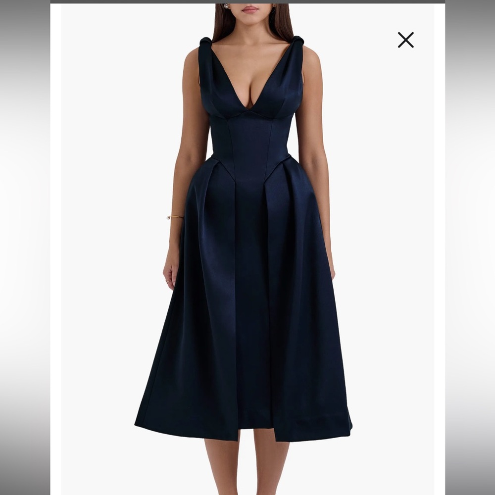 House of CB Midnight Blue Strapless Dress